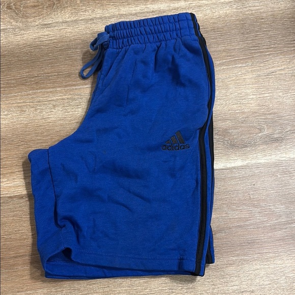 Adidas Blue Athletic Shorts Lightweight Elastic Waist - Picture 1 of 3
